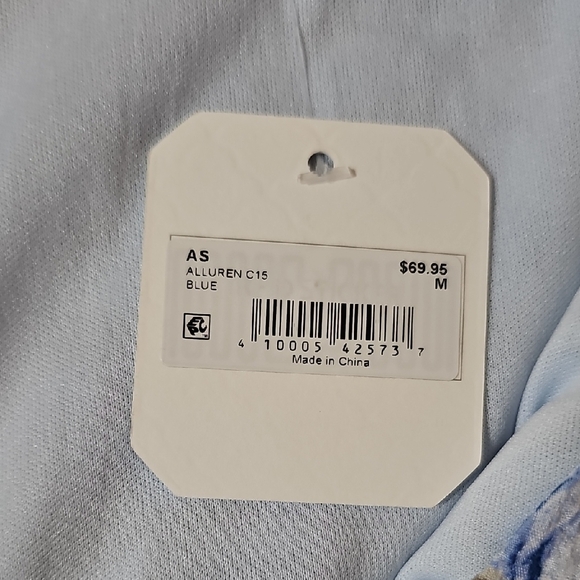 NWT Altar’d State Blue Floral Romper – Tie Waist, Puff Sleeves - Picture 5 of 12